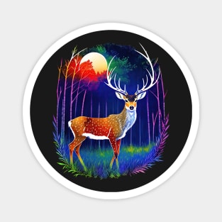 Magical Forest Deer 3 Magnet